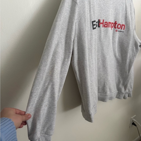 Lululemon Pullover Crew Neck Gray Sweatshirt Graphic Unisex Large EUC - Picture 2 of 6